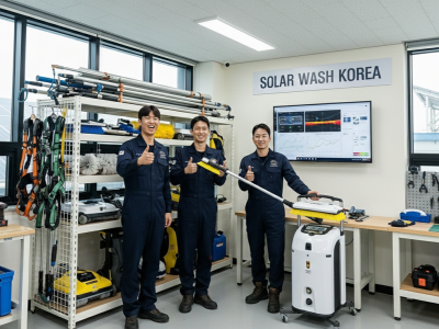 태양광 청소업체 솔라워시 코리아 임직원
