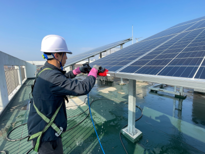 학교 태양광 청소
