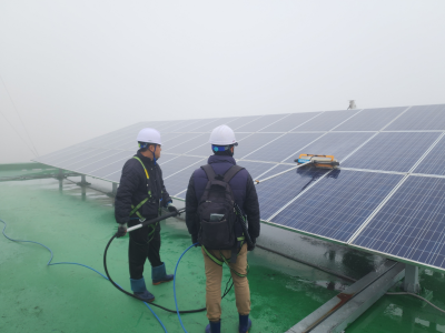 학교 태양광 청소